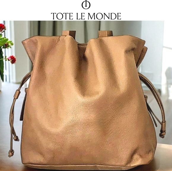 👜Designer Leather Bucket Bag by Tote Le Monde .Like-New Condition! - Picture 16 of 16
